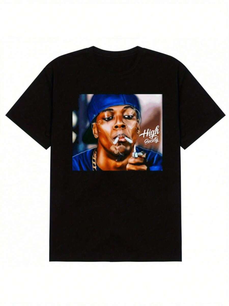 Kabuda [Camiseta de Smokey Friday] Camiseta negra de la película Smokey Friday |     Ventiladores, Todos los Tamaños, NUEVO Kbd - Negro - Ver 1