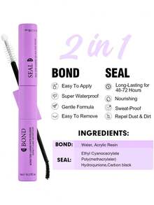 10ml Powerful Eyelash Glue, Paired With 5ml Gentle Makeup Remover, Precise Brush And Tweezers, Helps You Easily Create Perfect Lashes - Complete Eyelash Glue And Styling Kit, Includes Hypoallergenic Fragrance-Free Makeup Tools - 紫色 - 查看 6