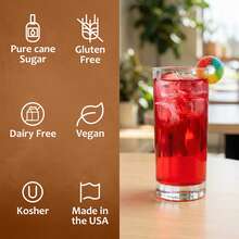 Syruvia Sour Gummy Flavored Syrup - 25.4 Fl Oz Premium Flavoring Syrup - Kosher, Gluten Free, Perfect For Drinks, Soda, Shakes, Cocktails, Desserts And More. - 25.4 Fl Oz - View 4