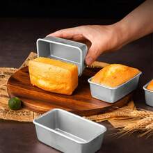 3pcs Rectangular Baking Molds - Multifunctional Cake Air Fryer Mold Set Suitable For Milk Cake, Chocolate Cake, Toast - Great For Homemade Cookies, Cakes, Breads - Essential For Holiday Baking, Baking Accessories, Stainless Steel Towel Tray, Tiramisu Tray, Cold Plate, Square Plate, Rice Plate, Food Container, Prep Plate - Multicolor - View 10