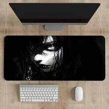1个动漫女孩游戏鼠标垫，超大黑色鼠标垫，酷炫动漫鼠标垫，极简背景鼠标垫。这款大号鼠标垫可用作桌垫、学习垫或键盘垫，适合游戏、家庭和办公使用。 - 動漫少女 - 查看 8