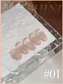 12毫升/1瓶 炫彩钻石指甲油 夏季美甲 2026 新款 美白冰透明裸色蓝粉色绿色凝胶指甲油 美甲用品 流行超闪反光亮片钻石凝胶指甲油 红色指甲 紫色指甲 适用于手指甲和脚趾甲 美甲沙龙使用 - 彩色 - 查看 27