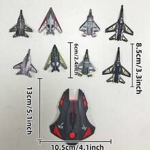 Launching Fighter Plane Toy, Simple Shooting Toy Plane For Boys, Outdoor Entertainment, Christmas Gift - Black - View 13