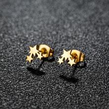 1 Đôi bông tai đinh tán hình ngôi sao đơn giản, thời trang dành cho nữ và bé gái, trang sức dự tiệc, sinh nhật, ngày Valentine, quà tặng bán sỉ - 016 - Xem 12