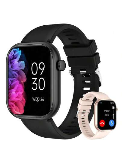 2026升级版智能手表（可接听/拨打电话），2.01英寸显示屏，180mAh电池容量，时尚男女皆宜，健身追踪器，多种运动模式，计步卡路里计数器