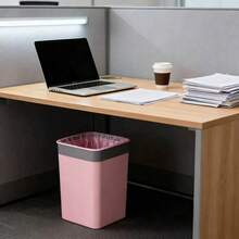 Bathroom Trash Bags, 50 Pieces Per Roll, Pink Small Trash Bags, Strong And Thin Material, Disposable Trash Bags Suitable For Office And Home Trash Cans, 50 Pieces Per Roll - Multicolor - View 4