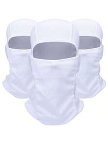 Unisex Ski Face Mask Balaclava, Windproof Balaclava Face Mask, UV Protection Ski Scarf, Suitable For Men And Women/Workers - White - View 11