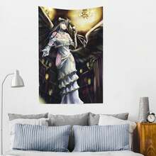 Anime Tapestry Anime Overlord Albedo Tapestry Wall Hanging Home Decoration Wall Blanket Dormitory Living Room Bedroom Backdrop Poster( 60x40inch) - Multicolore - Voir 4