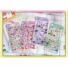 1pc 3D Diamond Embossed Sticker, Strong Adhesive 3D Crystal Cute Animal Sticker, Cat & Puppy Pattern, Handmade Decorative Sticker, Brand New Adorable INS Style Cartoon Sticker - Suitable For Decorating Diary, Phone Case, Desk, Room, Laptop, Etc. - Multicolor - View 2