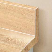 1卷自粘橡木纹理PVC壁纸，乙烯基材质，逼真木纹，易粘贴易移除，耐油，防水，耐热，非常适合厨房橱柜、台面、家具和墙面翻新，易于安装，壁纸翻新，无缝图案设计，耐油材质，尺寸：15.7英寸 x 196.8/118.1/39.3英寸，自粘可移除木纹壁纸 - 原木色 - 查看 6