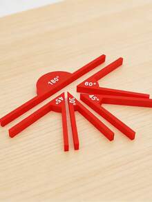 1 Set Of Protractor Teaching Tools [Including 180°+45°+45°+60°+30°], Math Tools, Geometric Angle Display Tools, Math Teaching Aids, Learning Tools, Angle Identification Tools - View 9