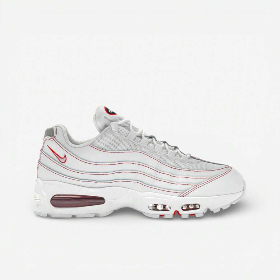 Nike Air Max 95 OG Big Bubble White University Red - Red - View 1