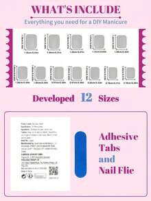 24pcs Medium Square French Tip Nail Stickers, White Color With Rhinestone Bow Decor, Luxury Full Coverage, Suitable For Women & Girls Nails, Charm Dates, Office, Home Parties Nail Supplies - Hồng 2 - Xem 7