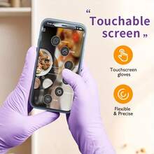 50 Pcs Nitrile Gloves, Disposable Nitrile Gloves, Household Cleaning Gloves, Kitchen Dishwashing Gloves, Reusable Gloves, Multifunctional Nitrile Gloves - 50 Purple Items - View 2