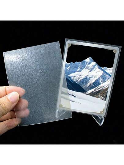 100pcs Transparent Matte Card Sleeves, Suitable For Collecting Game Cards, Top-Loading Protectors For Trading Cards, Plastic Sleeves For Baseball, MTG, Sports Cards