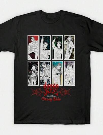 Camiseta cómoda unisex estampada, Stray Dominate Tour Skz Ot8 Skz Railway Youth Ultra So Hold My Hand Unfair As We Are Hallucination Stay, camiseta para mujeres y hombres jóvenes, camiseta de cuello redondo para el verano.