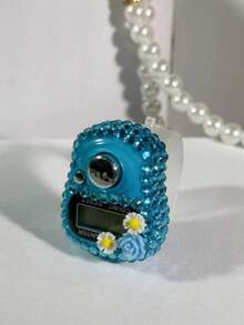 Máy đếm mini cầm tay kỹ thuật số đính đá hoa dễ thương, thước đo độ chặt có thể điều chỉnh, đếm thủ công tiện lợi, nhiều màu sắc để lựa chọn, thích hợp cho các hoạt động thể thao ngoài trời, đếm số lần cầu nguyện, đếm người và nhiều hơn nữa, nhẹ và di động, thích hợp cho việc đọc kinh, đếm số lần cầu nguyện, thể thao/huấn luyện/cầu nguyện. - Nhiều màu - Xem 5