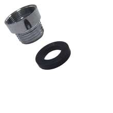 双齿水龙头适配器，1/2" 转 M22 内螺纹黄铜水龙头适配器，转 1/2" 转 M24 外螺纹水龙头适配器 - 銀色 - 查看 8