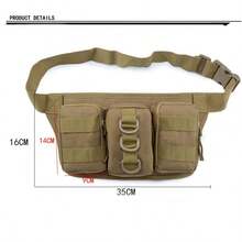Tactical Waist Pack, Outdoor Military Camping Hiking Water Bottle Waist Bag - Multicolor - View 7