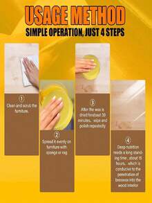 1/3 Pcs Natural Beeswax Wood Conditioner, Suitable For Furniture And Floors, Natural Beeswax Furniture Polish, Applicable To Wood, Multi-Purpose Beeswax Wood Cleaner, Random Assortment Of New And Old Models - Paste - View 5