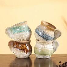 High-End Ceramic Espresso Cup Set, Professional Espresso/Latte Art Cup, Small Capacity, Japanese Elegant Design, Embossed Mug, Tasting Cup - Multicolor - View 1