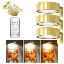1/3/6Pcs Led Picture Light Battery Operated, Wireless Led Painting Light, Wireless Wall Lamp With Magnetic, Wireless Spotlight, Display Light Spotlight With Remote Dimmable, 3 Lighting Modes Art Display Light For Picture Frame Artworking Portrait, Wall Decorative Puck Lights 150mAh Remote Control - Three Colors - View 10