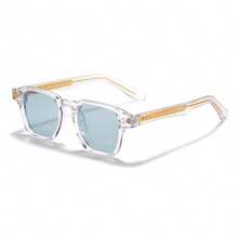 HBK Nuevas gafas de sol CP+PC, diseño minimalista y casual con remaches especiales, marco grande con estilo retro fresco y cool para hombres y mujeres, adecuadas para fiestas, playas de verano, regalos de vacaciones, viene con empaque completo - K40270 - Ver 32