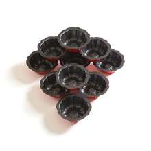 Non-Stick Indented Mini Cake Mold, Made Of Carbon Steel Metal Tube Baking Mold With Floral Cake Design - View 6