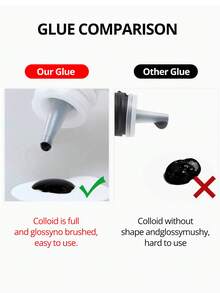 Waloshow 1pc 5ml 0.3S 0.5S 1S Eyelash Extension Glue, Black Single Lash Adhesive Set, Professional Use - Black - View 7