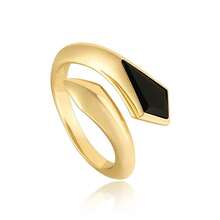 925 Sterling Silver 18K Gold Plated Luxury Unique Design Zirconia Double Leaf Open Ring For Women - Ring - View 10