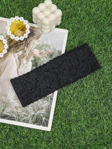 1条优雅甜美白色蕾丝发带，优雅迷人的女士度假发饰 - 彩色 - 查看 8