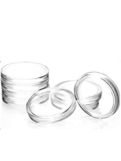 30mm Round Coin Protective Holders For Coin Collection Storage, Silver Coin Collection Box, Small Round Box, Commemorative Medals, Clear Round Boxes, Empty Boxes