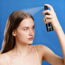 2 Bottles Of Biotin Hair Spray, Deep Moisturizing Hair, Nourishing Scalp Massage Conditioning Foam, Essential Oils Biotin Hair Serum, Unisex, Suitable For People With Poor Hair Quality, 2.03oz - 黑色 - 查看 8