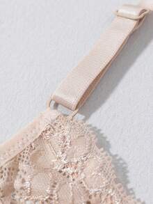 2pcs Front Closure Underwire Bra, Adjustable Straps & Lace Patchwork, Sexy Open Back Wireless Bra, Soft Breathable Bra With Front Hook Closure, Thick Cup Support, Suitable For Commuting, Daily Wear, Home & Multi-Occasions - Multicolor - View 10