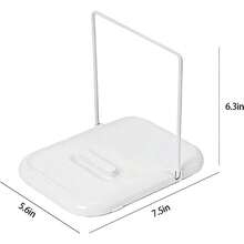 Foldable Kitchen Pot Lid Storage Rack With Spoon Rest, Pot Lid Holder While Cooking, Placing Spoons, Spatula Holder, Utensils, Ladle, Tongs - 預設 - 查看 5