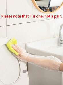 1/10/20 Pairs Extra Long Waterproof Anti-Oil Kitchen Cleaning Gloves, Comfortable Plastic Gloves For Multi-Purpose Washing Dishes, Gardening, No Alcohol Material, Household Kitchen Supplies, New Year, Valentine's Day, Mother's Day, Father's Day, Summer Graduation Gift - New Practical and Portable - View 11