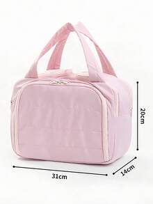 Large Capacity Fluffy Makeup Bag, Women's Multi-Functional Travel Handbag, Portable Cosmetic Storage Bag, Makeup Case, Makeup Container, Travel Essentials, School/Vacation/Cruise Necessities - Multicolor - View 11