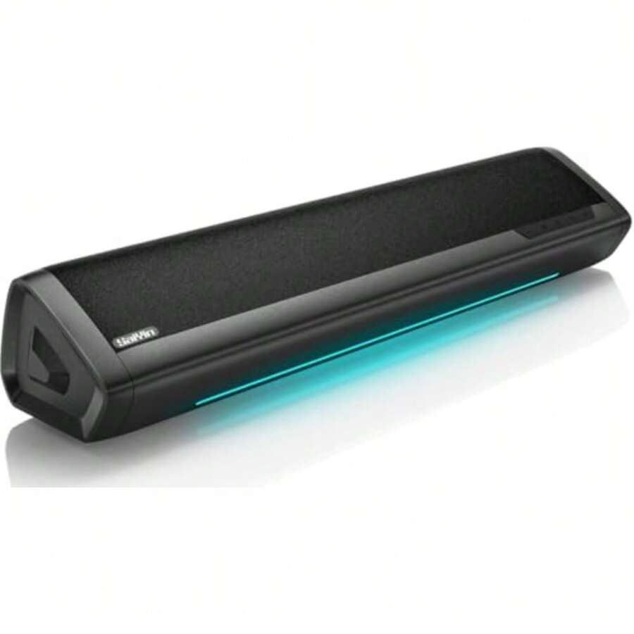 Genérico Barra de Sonido 2.0 con Iluminación RGB Ángulo de 28° para Sonido Inmersivo Bluetooth 5.3 Óptico AUX para Teatro en Casa PC Gaming y Fiestas - como en la foto - Ver 1