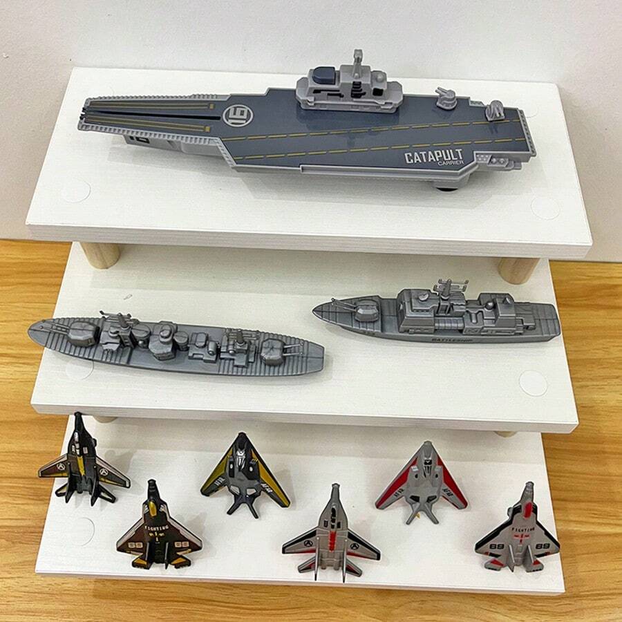 Aircraft Carrier With Catapult Launching Planes, Children's Entertainment Game Toy Model, Gift For Boys, Christmas Gift