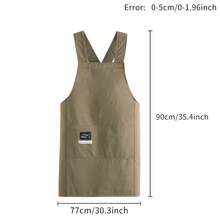1pc Sleeveless Criss-Cross Apron, Made Of Polyester Fiber, Household Kitchen Cooking Workwear - Multicolor - View 3