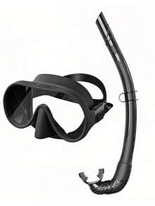 Adult Snorkeling Set, Includes 180° Tempered Glass Anti-Fog Mask, Wet Breathing Tube, Unisex - Multicolor - View 19