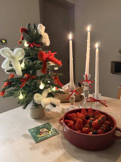 北欧水晶玻璃烛台套装，香薰烛台，浪漫烛光晚餐桌面装饰，家居装饰，适用于居家、生日、情人节、节日派对、摄影