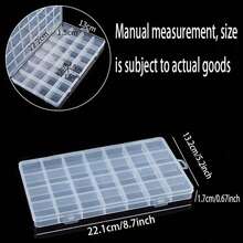 28-Compartment Storage Box With Lid - Multifunctional Storage Solution For Jewelry, Hardware And Small Items - Durable Plastic Material, Press-Fit Closure, Practical Hanging Hook, Jewelry Storage Box - Multicolor - View 6