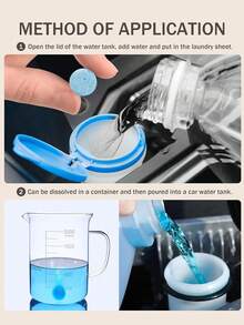 汽车挡风玻璃清洁片 - 浓缩清洁液、挡风玻璃雨刮器清洁剂、汽车玻璃清洁剂 - 紙卡 - 查看 3