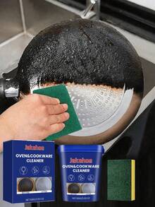 100g Cookware Descaling Paste, Kitchen Rust Remover & Degreaser, Stainless Steel Pot & Pan Cleaning Paste, Effectively Removes Rust & Stains Without Damaging Metals, Great Gift For Family & Friends (Random Packaging) - Liquid - View 6