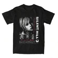 Fashionable Casual T-Shirt For Men, 1 Piece Silent Hill 3 Heather Heather Graphic Women's T-Shirt Short Sleeve Top, Size From 2-10 Years, S-XXXL, Children's Clothing For Boys, Valentine's Day Gift For Boys, Clothing For Young Boys, Tops For Girls, Girls' Clothing, Clothing For Young Girls, Matching Family Outfits, Unisex Graphic T-Shirt For Back To School & St. Patrick's Day Gift For Boys And Girls, Family Couple Outfit For Play Day, Perfect Gift For St. Patrick's Day And Women's Day, Mother's Day, Father's Day, For Men And Women. - màu đen - Xem 1