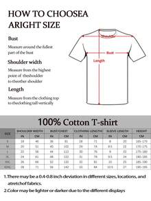 Men's Printed Pattern Washed T-Shirt - Casual Loose Summer T-Shirt With Star And Flame Design, Adult Brown 100% Pure Cotton Round Neck Shirt, Breathable T-Shirt | Avant-Garde Casual Wear | 100% Pure Cotton Printed T-Shirt - 黑色 - 查看 6