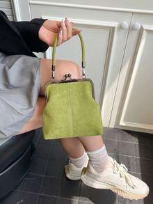Fashionable Casual Shell Phone Bag, New Retro Crossbody Bag, Zipper Handbag, Commuter Shoulder Bag - Green - View 2