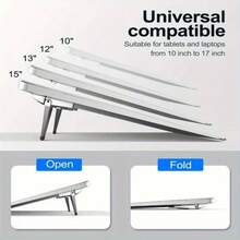 2PCS Portable Invisible Laptop Stand, Mini Aluminum Heat Dissipation Pad, Computer Keyboard Stand, Ergonomic Lightweight Laptop Stand - 2PCS - View 3