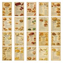 20pcs Family Recipes Postcard Set, Featuring Barbecue Ribs, Fried Chicken, Salad, Mashed Potatoes Etc Food Preparation And Illustrations, Perfect For Collecting And Sharing, Cookbook Enthusiasts, Home Cooks Gift, Parties & Cooking Events - View 6